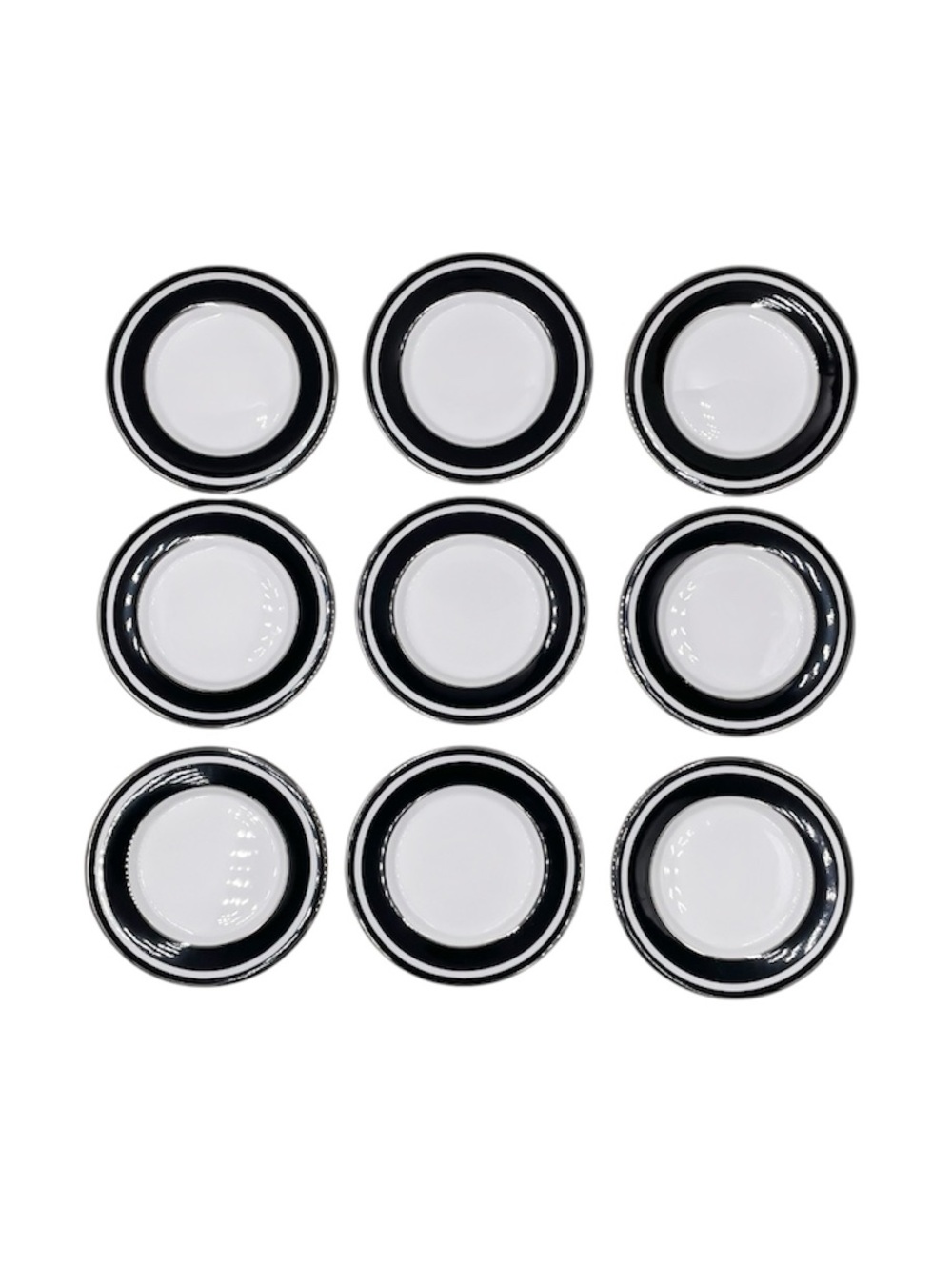 NEW Lenox Kate Spade Parker Place Saucer Set of 9 Plates Bone China Made in USA